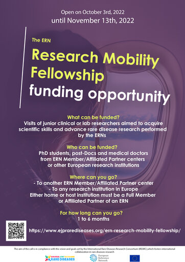 The EJP RD Research Mobility Fellowships funding opportunity will open on October!