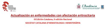 Attend to “IX Course of Eritropathology” organized by the Catalan Society of Hematology and Hemotherapy